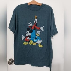 Disney Men's Shorts Sleeve Characters T shirt Micky Goofy Donald XL